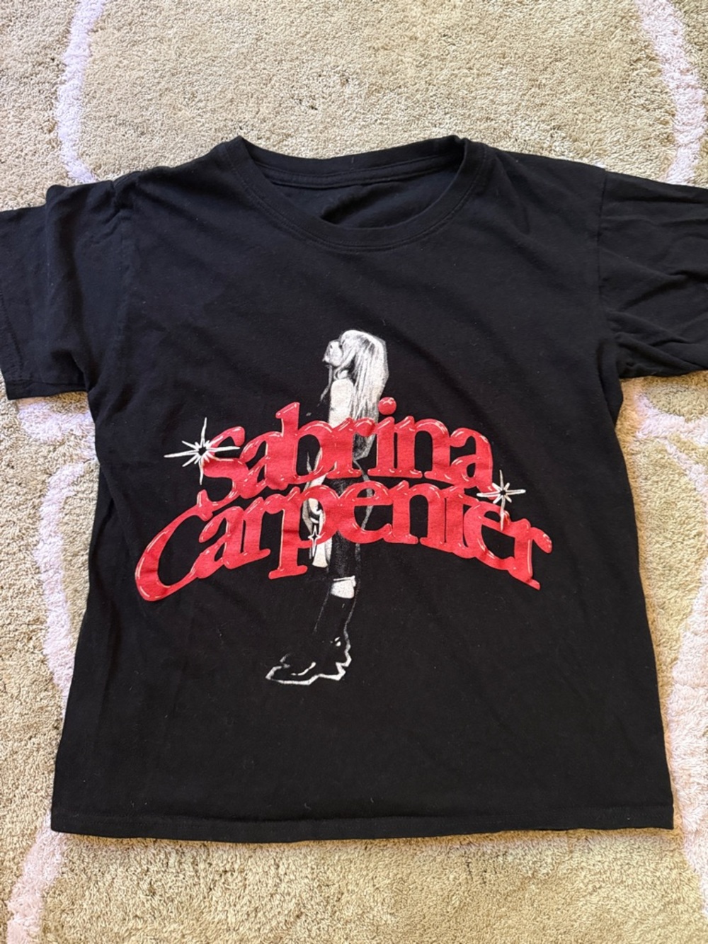 Sabrina Carpenter Black Graphic Tee